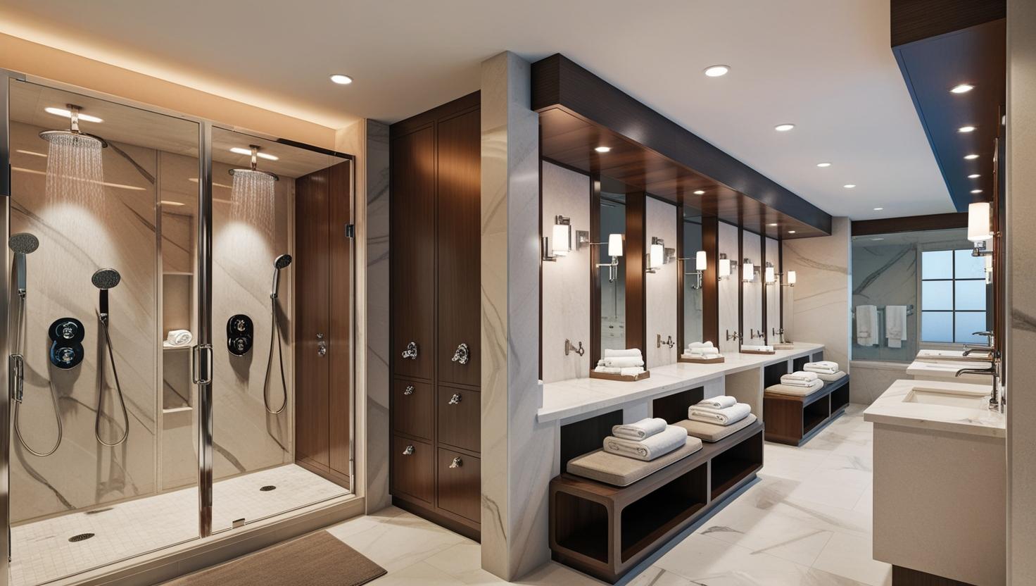 Luxury Wet Area & Locker Room